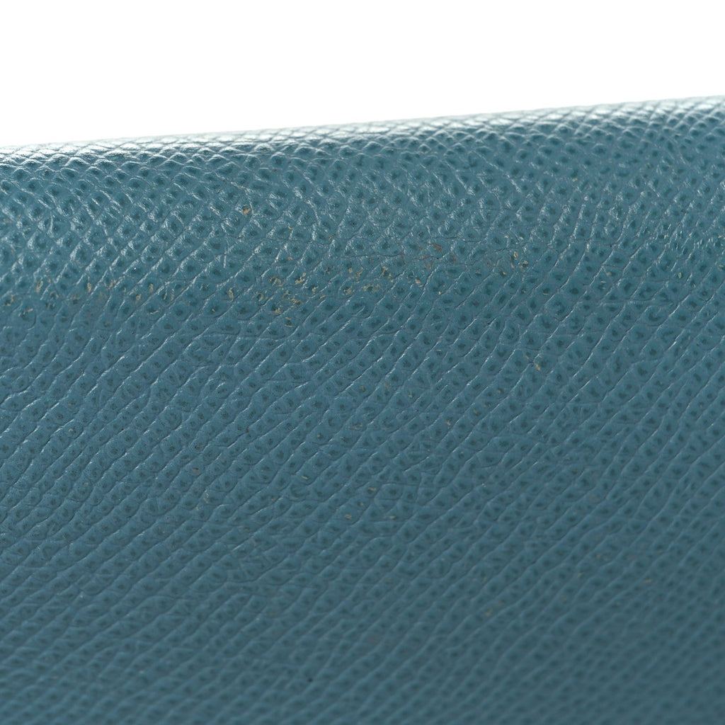 Epsom Kelly Longue Wallet Blue Jean