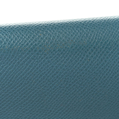 Epsom Kelly Longue Wallet Blue Jean