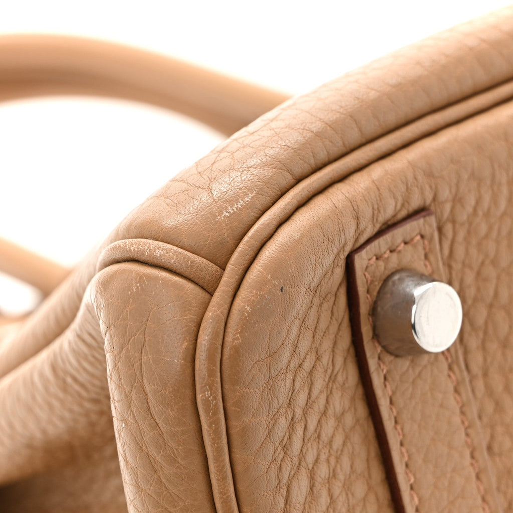 Taurillon Clemence Birkin 30 Biscuit