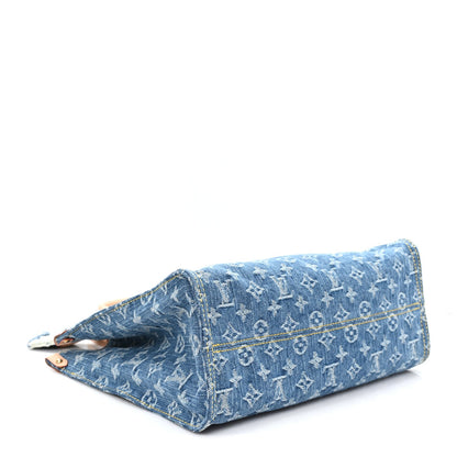 Monogram Denim Onthego MM Blue