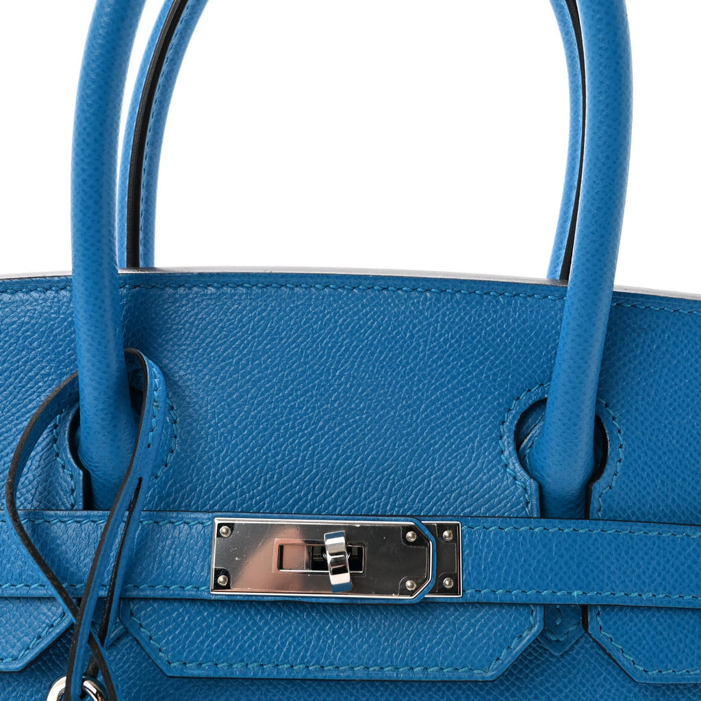Epsom Birkin 30 Bleu Frida