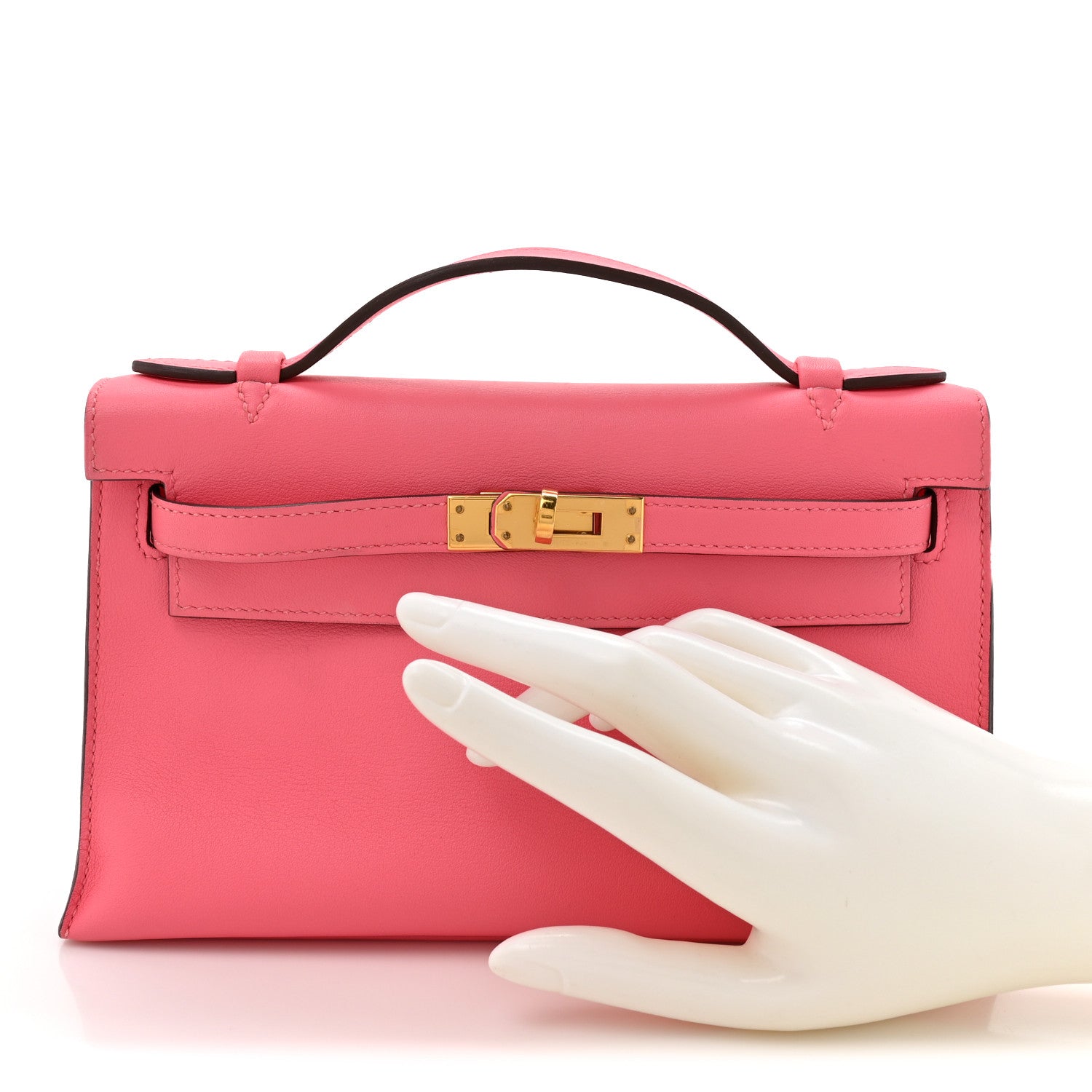 Swift Kelly Pochette Clutch Rose Azalee