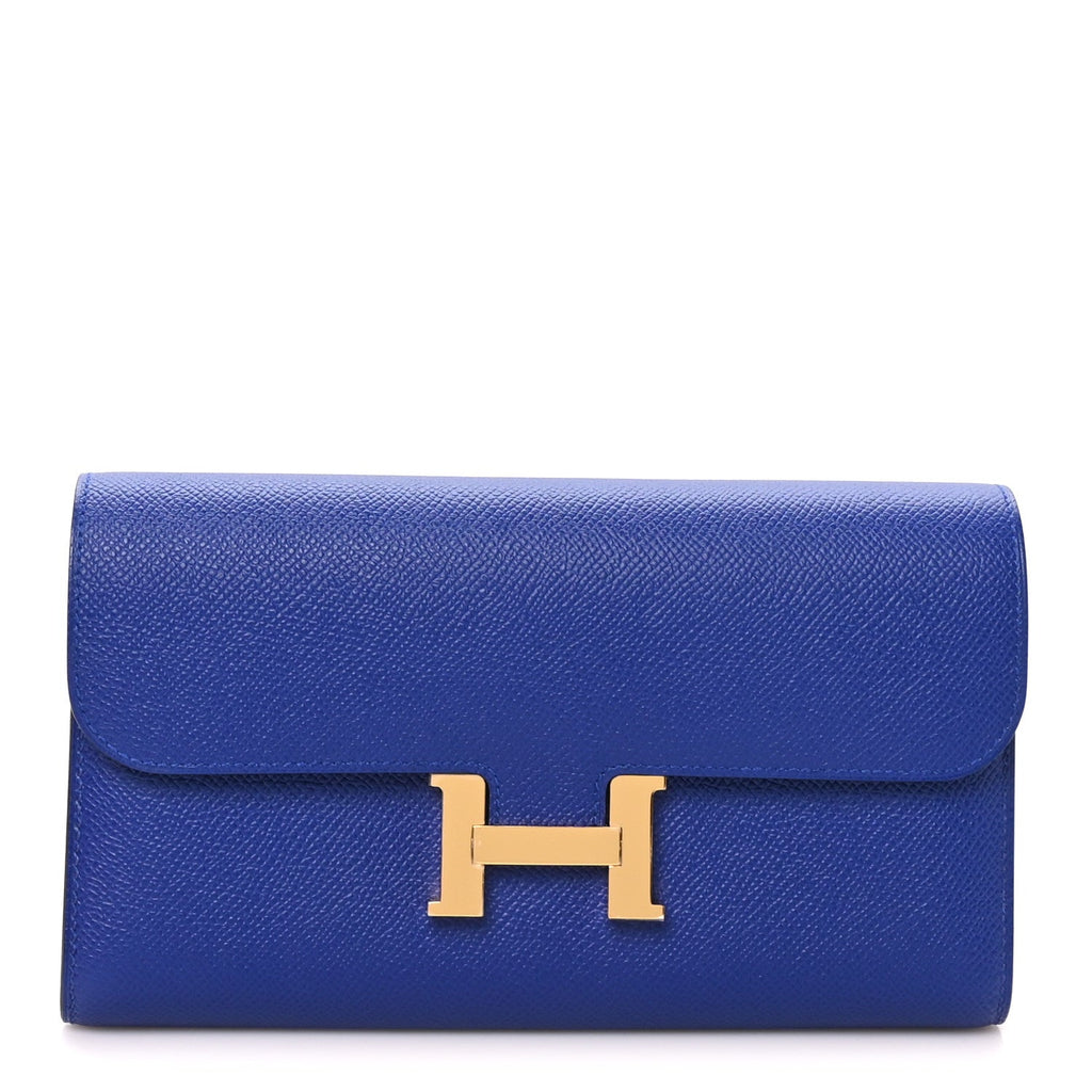 Epsom Constance Long Wallet Bleu Electrique