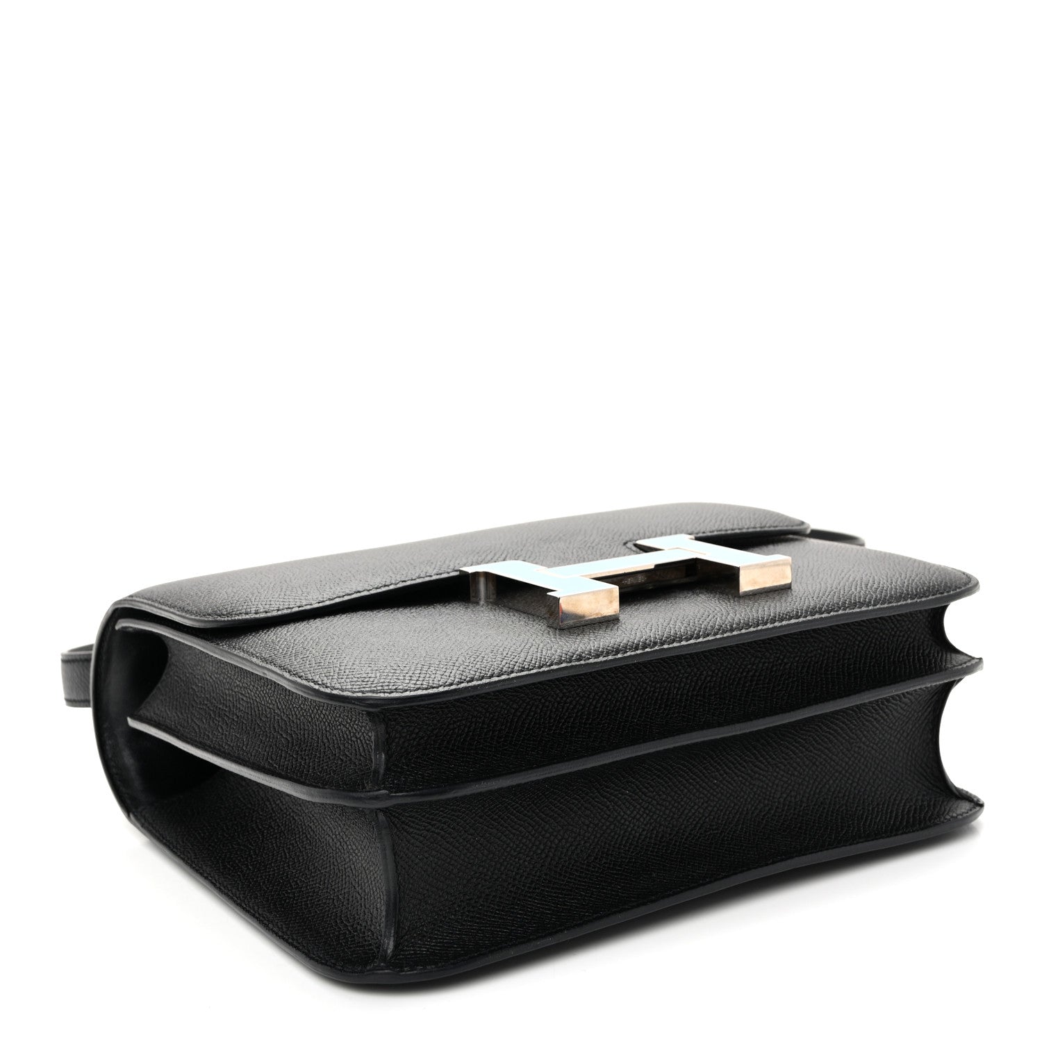 Epsom Enamel Constance 24 Black Bleu Saint Cyr