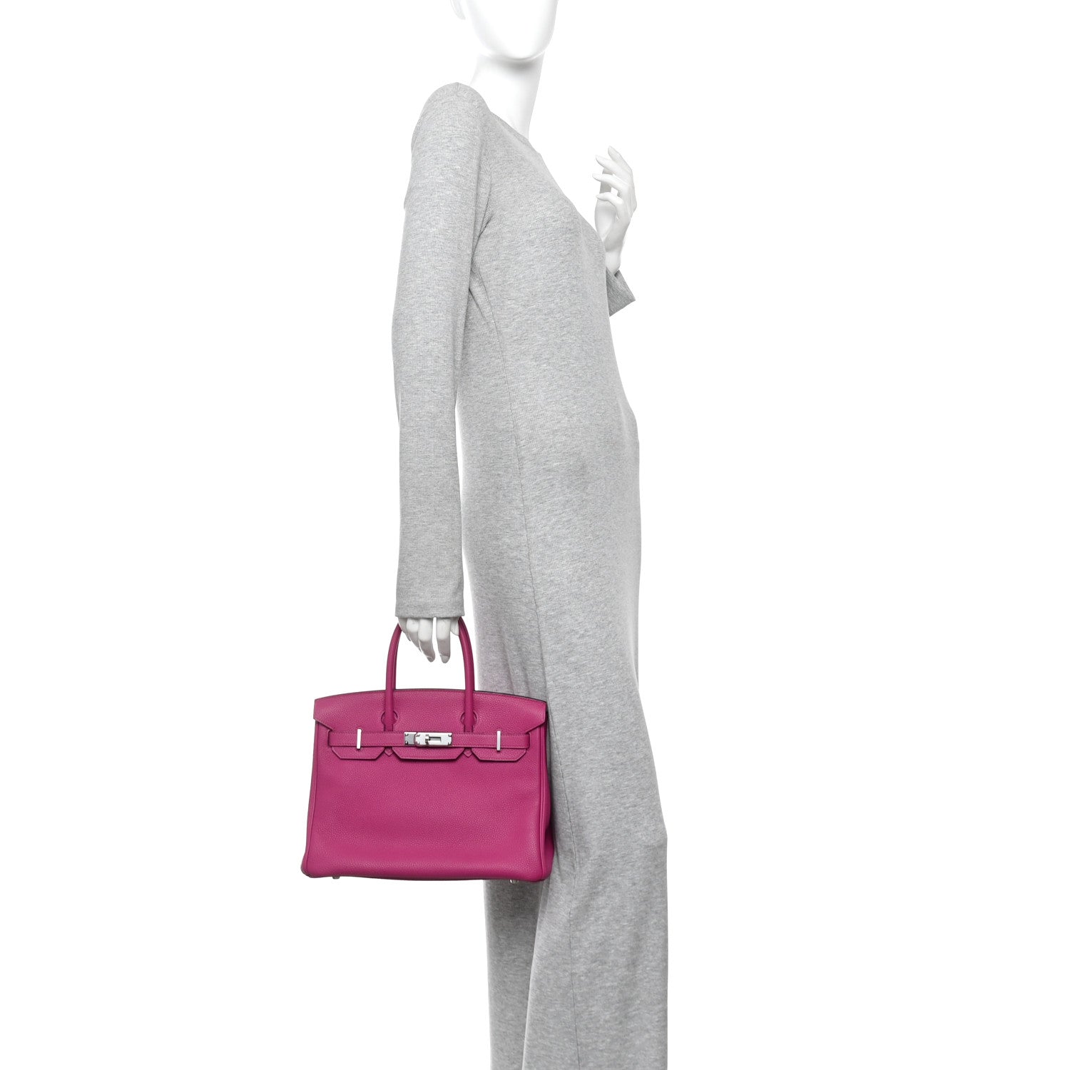 Togo Birkin 30 Rose Pourpre
