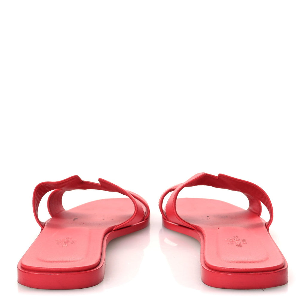 Box Calfskin Oran Sandals 39 Rouge Jaipur