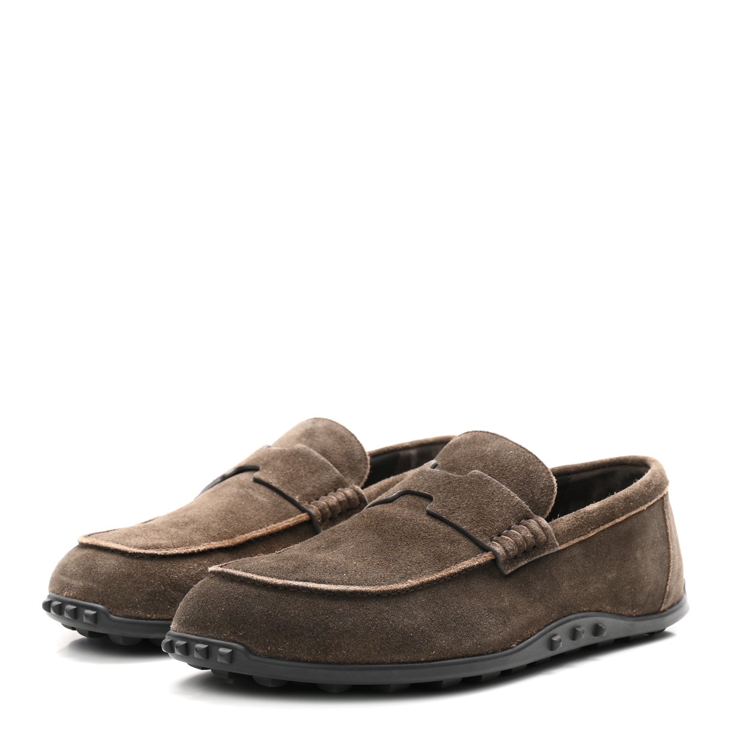Suede Calfskin Mens Lazy Loafers 42 Ecorce