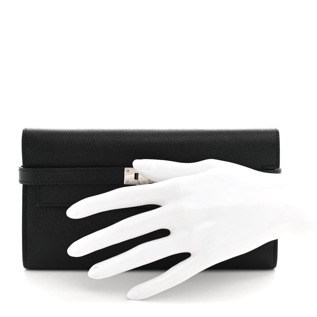 Epsom Kelly Longue Wallet Black