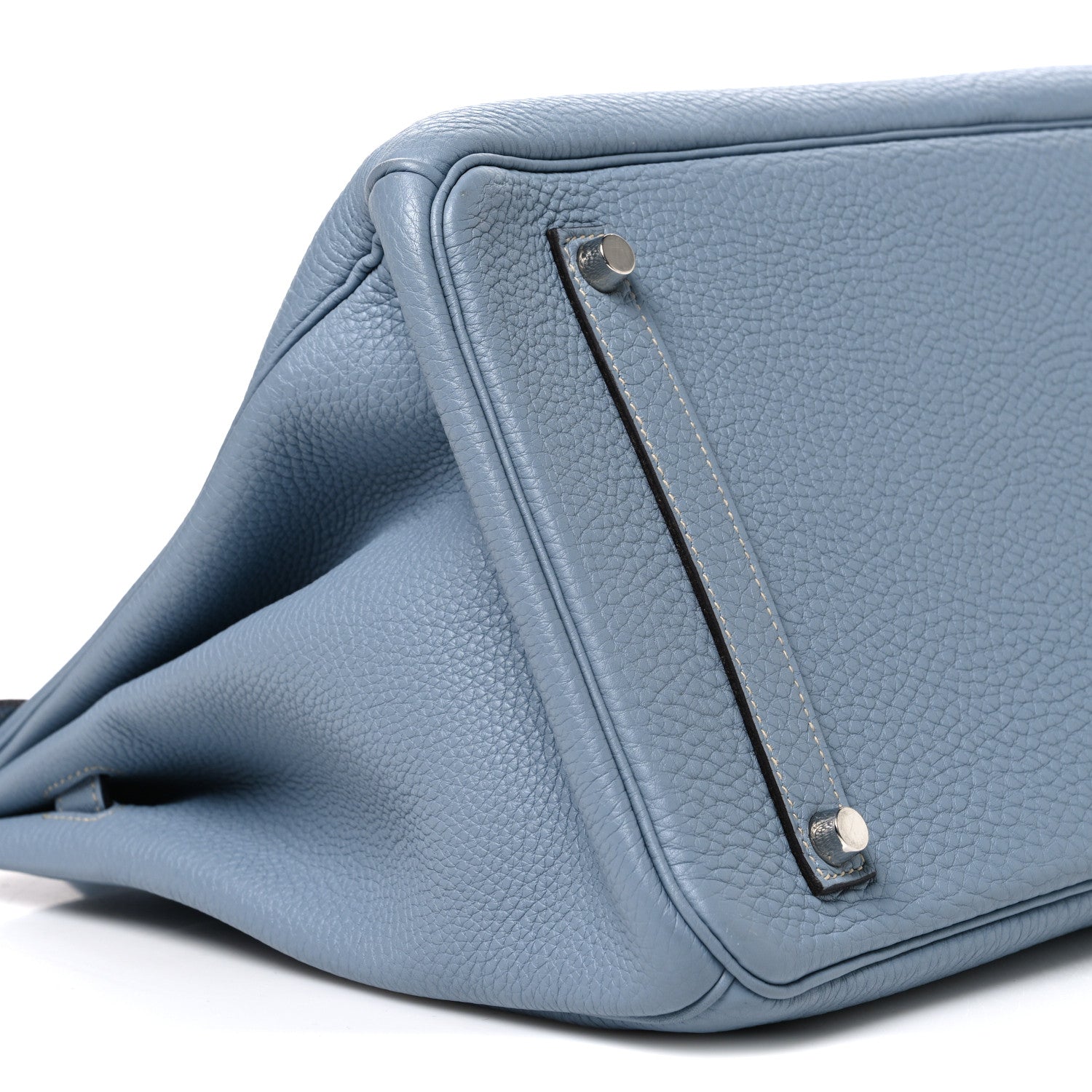 Togo Birkin 35 Bleu Lin