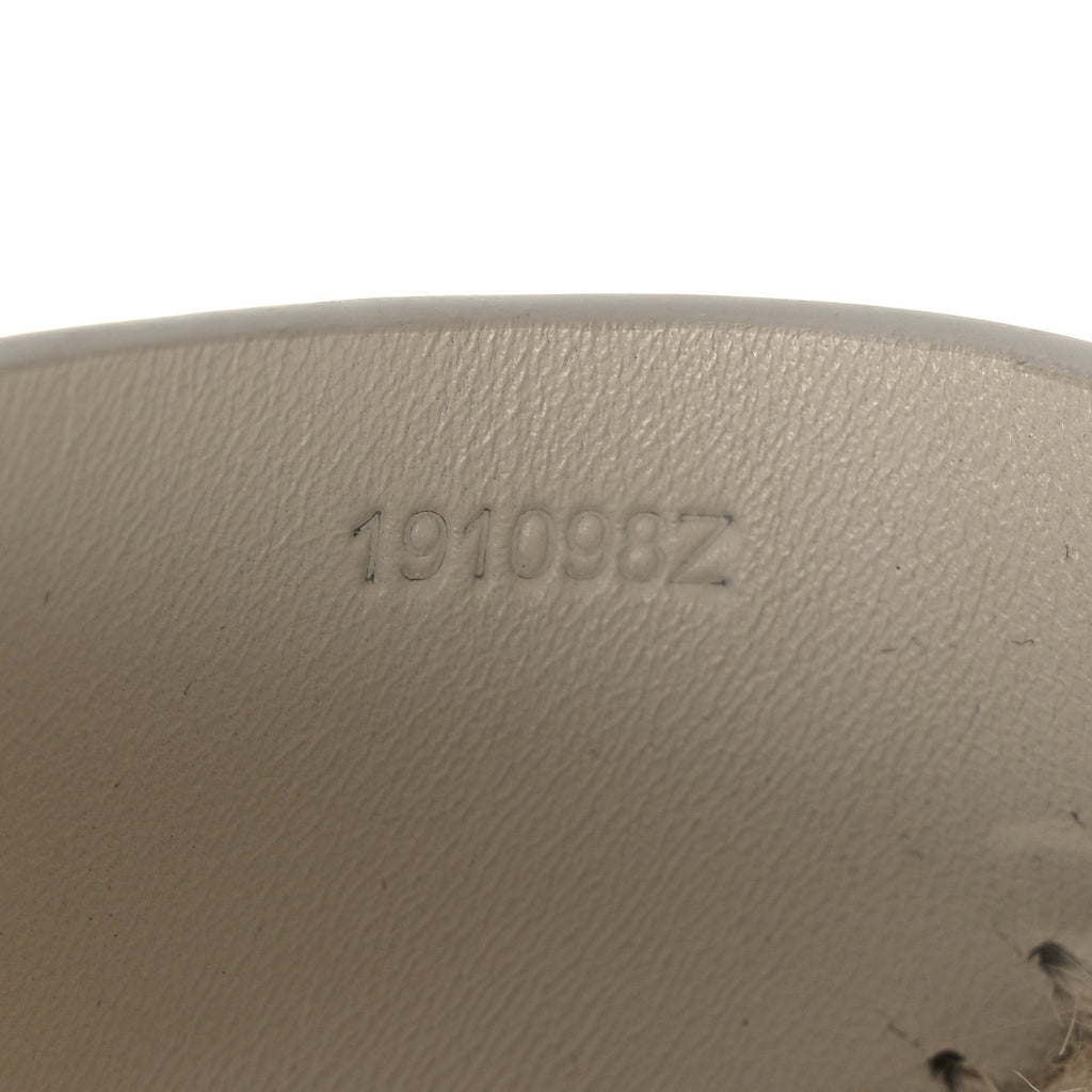 Calfskin Tipoli Espadrille Wedges 38 White