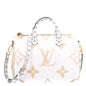 Monogram Giant Speedy Bandouliere 30 Kaki Beige
