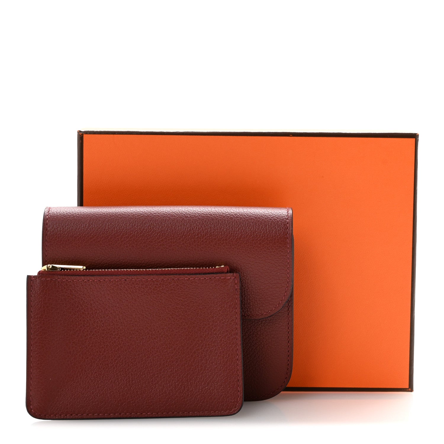 Evercolor Constance Slim Wallet Rouge H