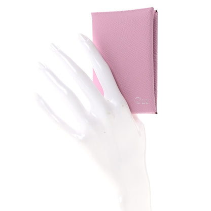Epsom Horseshoe Calvi Card Case Mauve Sylvestre Rose Azalee