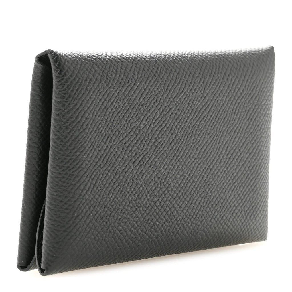 Epsom Calvi Duo Card Case Black