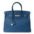Togo Birkin 35 Bleu Izmir