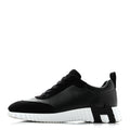 Goatskin Suede Goatskin Bouncing Sneakers 37 Black