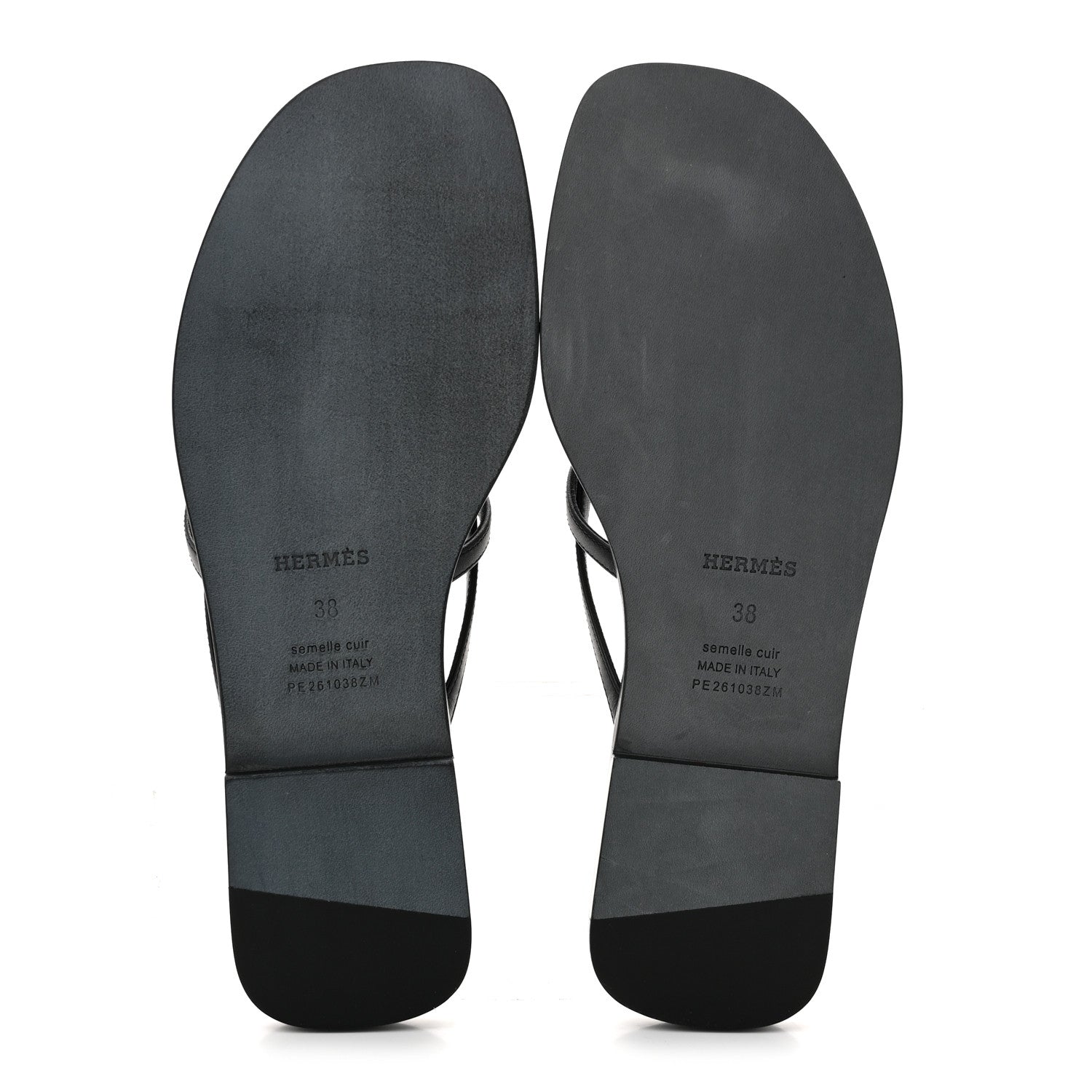 Calfskin Miss Sandals 38 Black