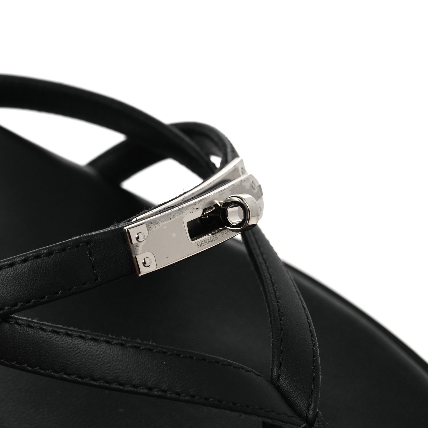 Calfskin Miss Sandals 37 Black