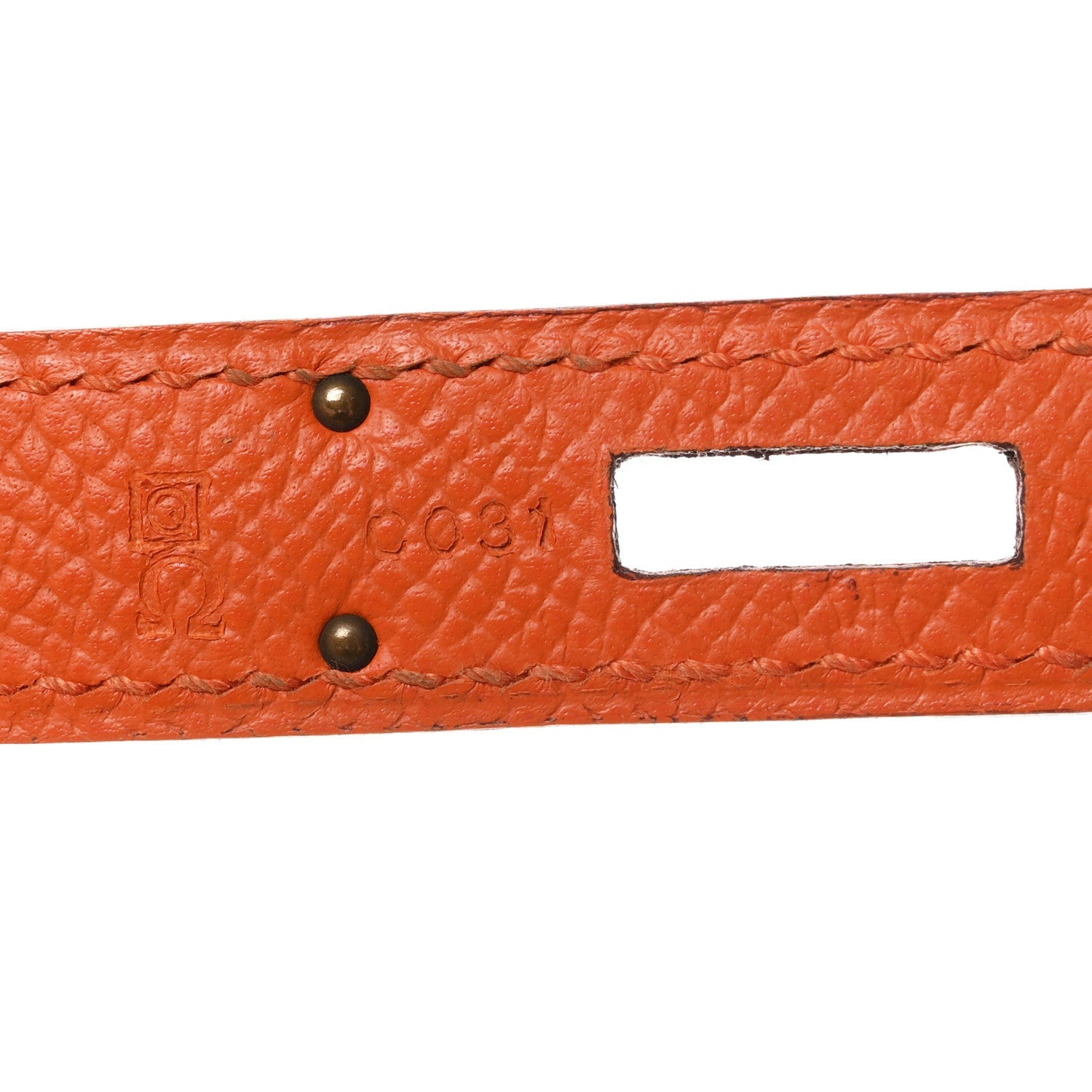 Epsom Birkin 35 Orange