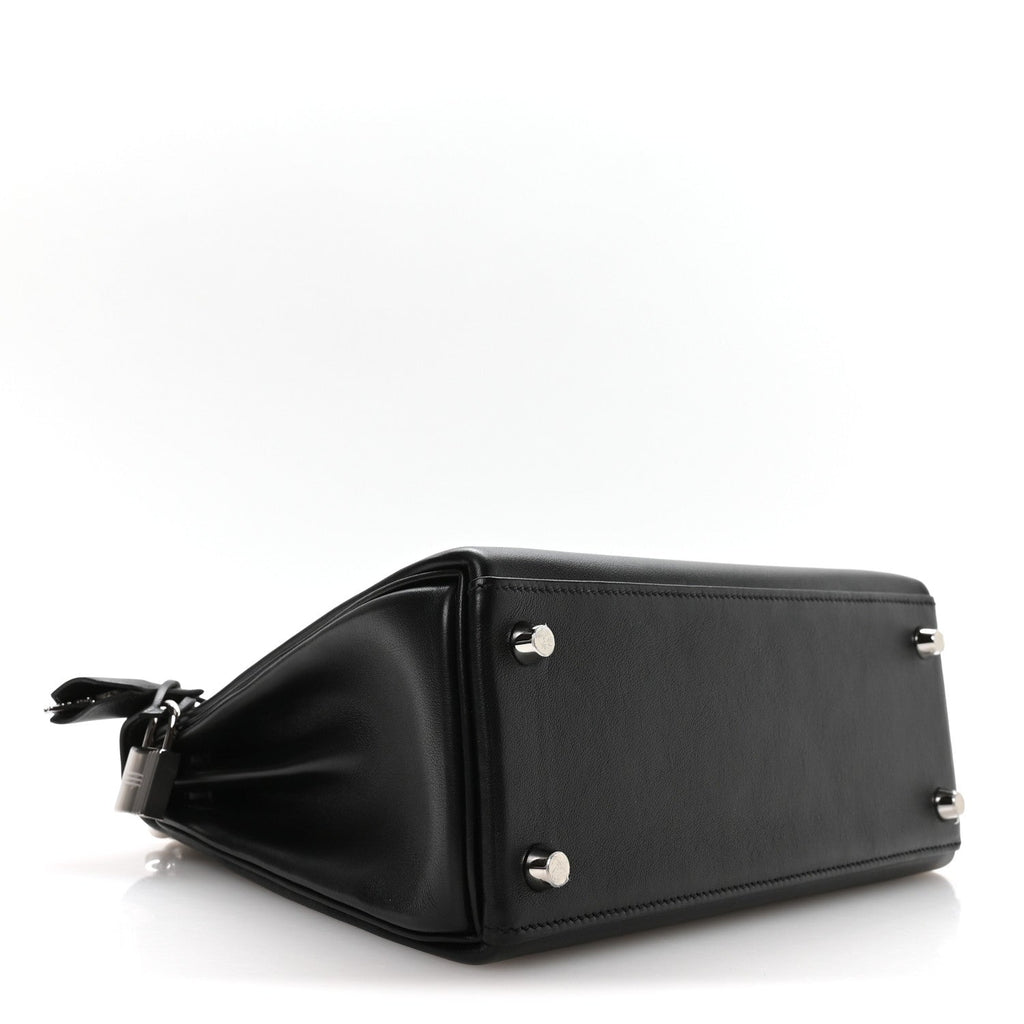 Cheri Calfskin Kelly Retourne 25 Black