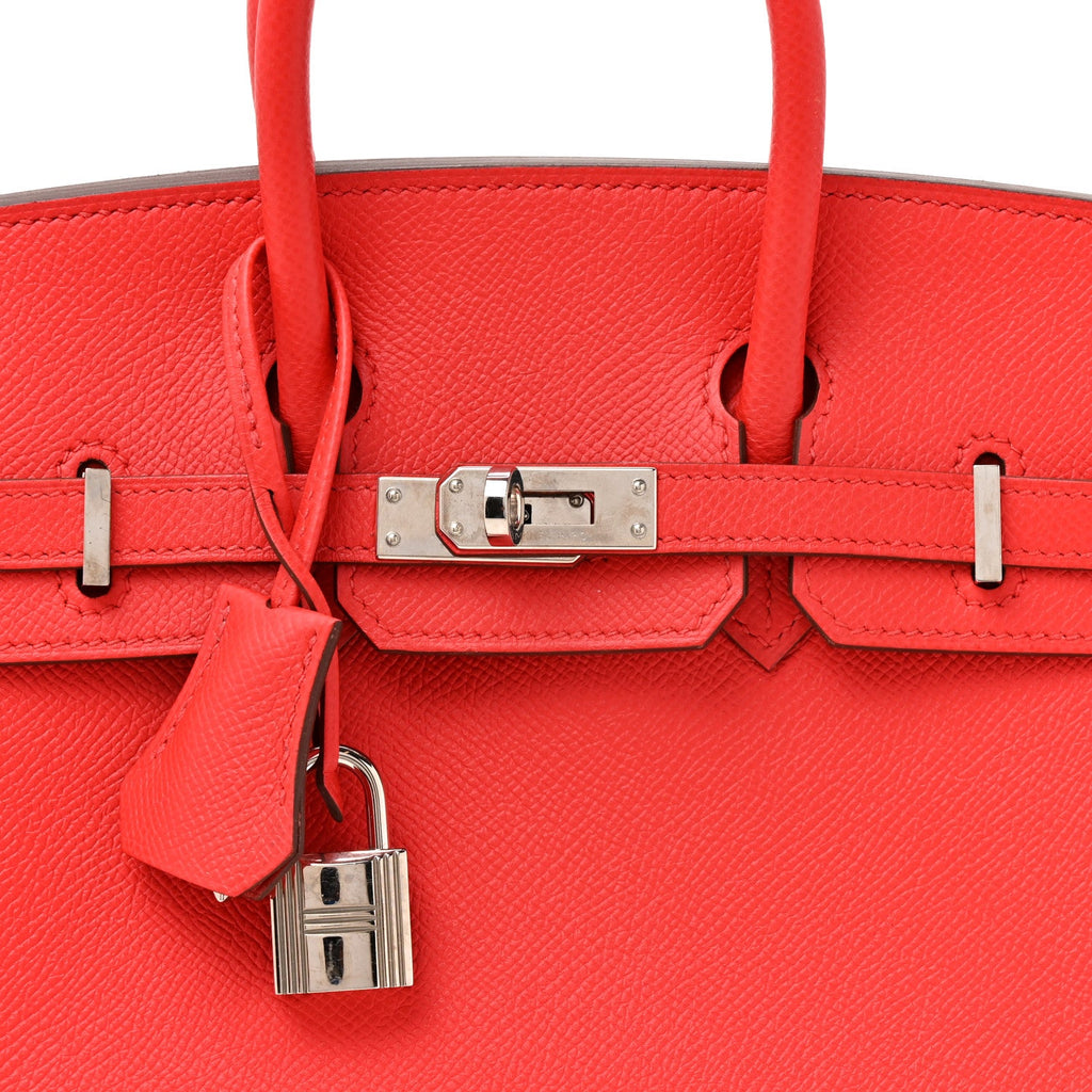 Epsom Birkin Sellier 25 Rouge De Coeur