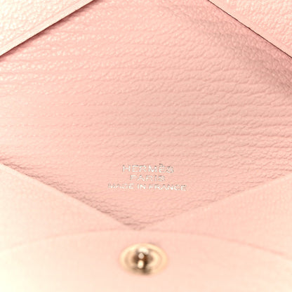 Chevre Mysore Calvi Card Case Mauve Pale