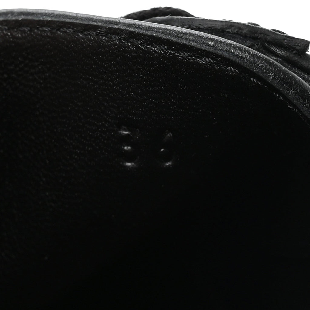 Calfskin Deep Sneakers 36 Black