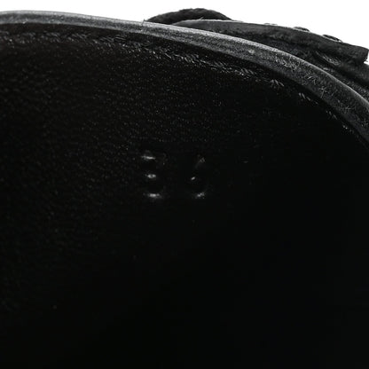 Calfskin Deep Sneakers 36 Black