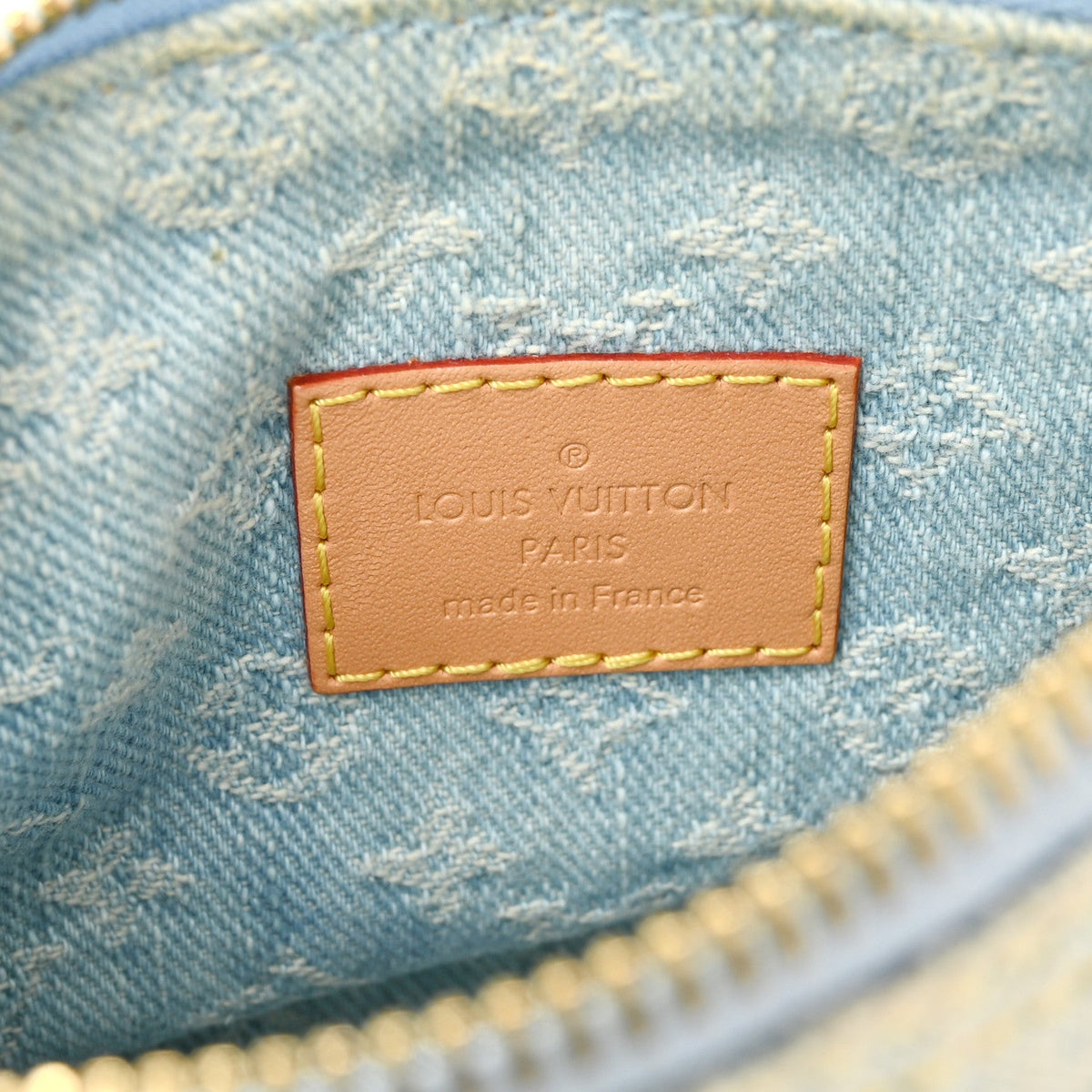Monogram Denim Nano Speedy Sky Blue
