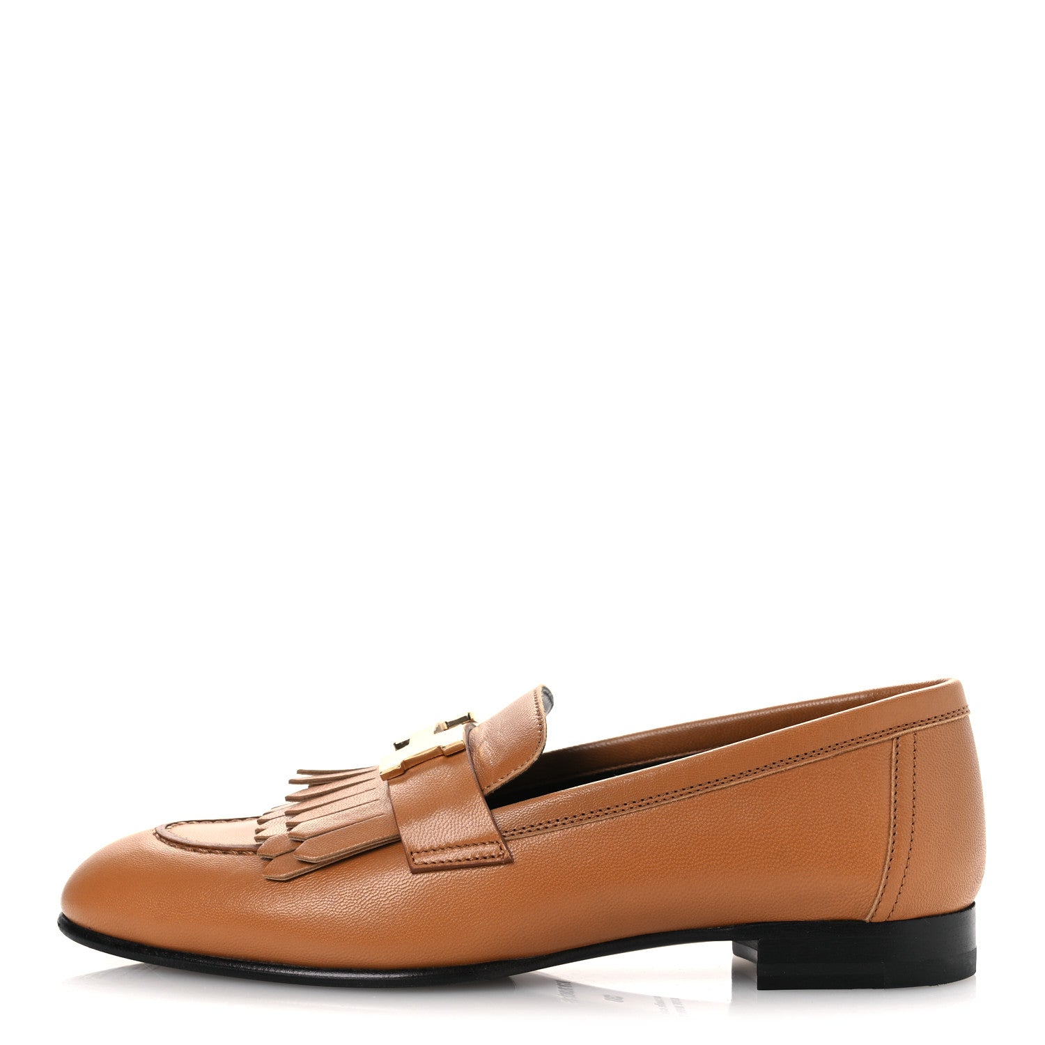 Goatskin Womens Royal Loafers 36 Naturel