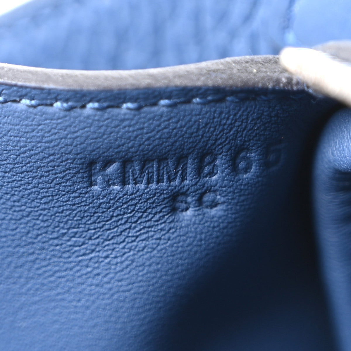 Taurillon Clemence Mini Lindy 20 Bleu Tie