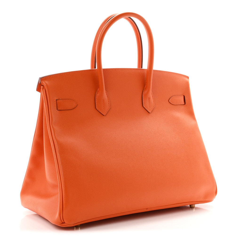 Epsom Birkin 35 Orange
