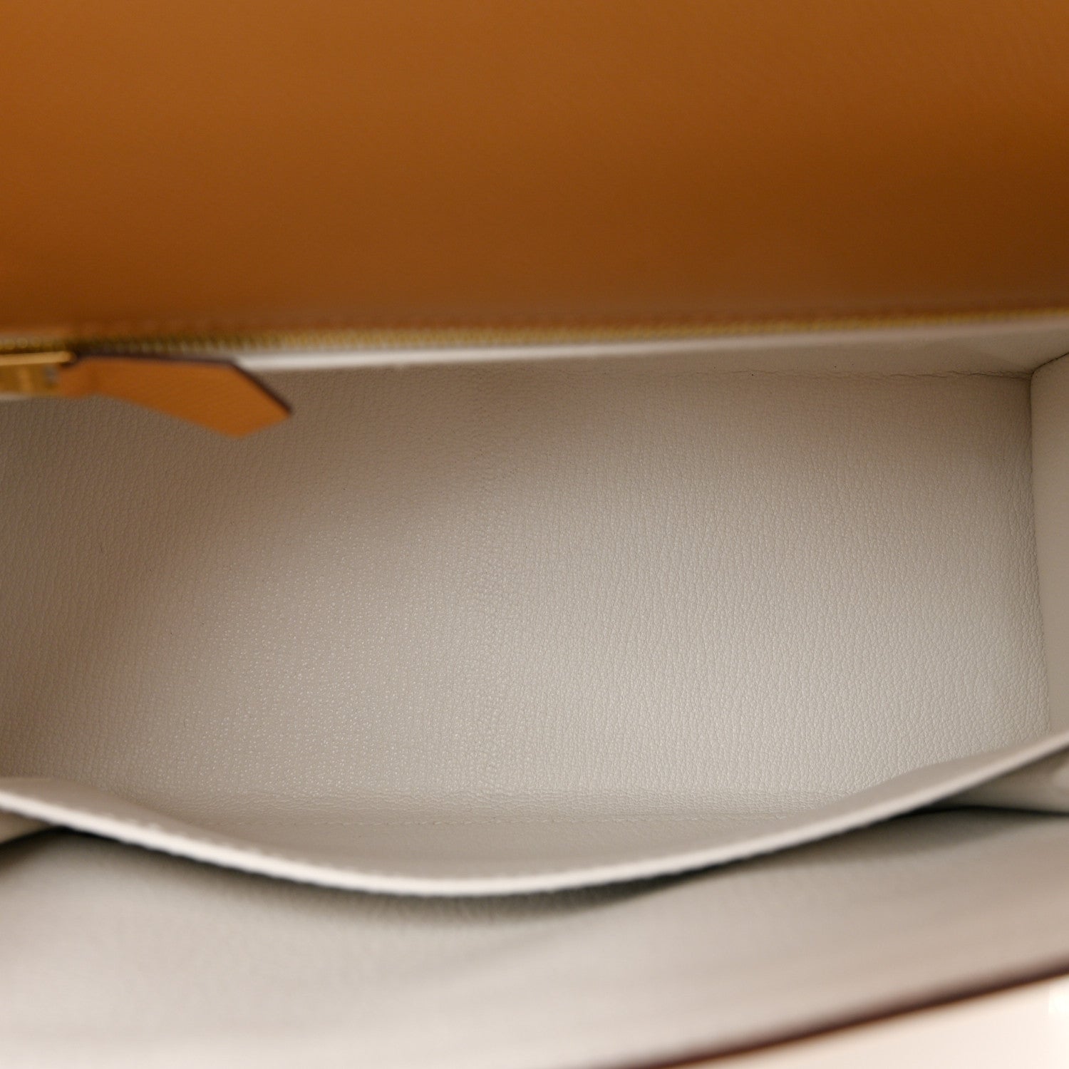 Madame Calfskin Verso Kelly Sellier 25 Biscuit White