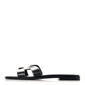 Box Calfskin Oran Sandals 37 Black