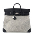 Togo Todoo Feutre HAC Birkin 50 Gris Clair Bleu Nuit