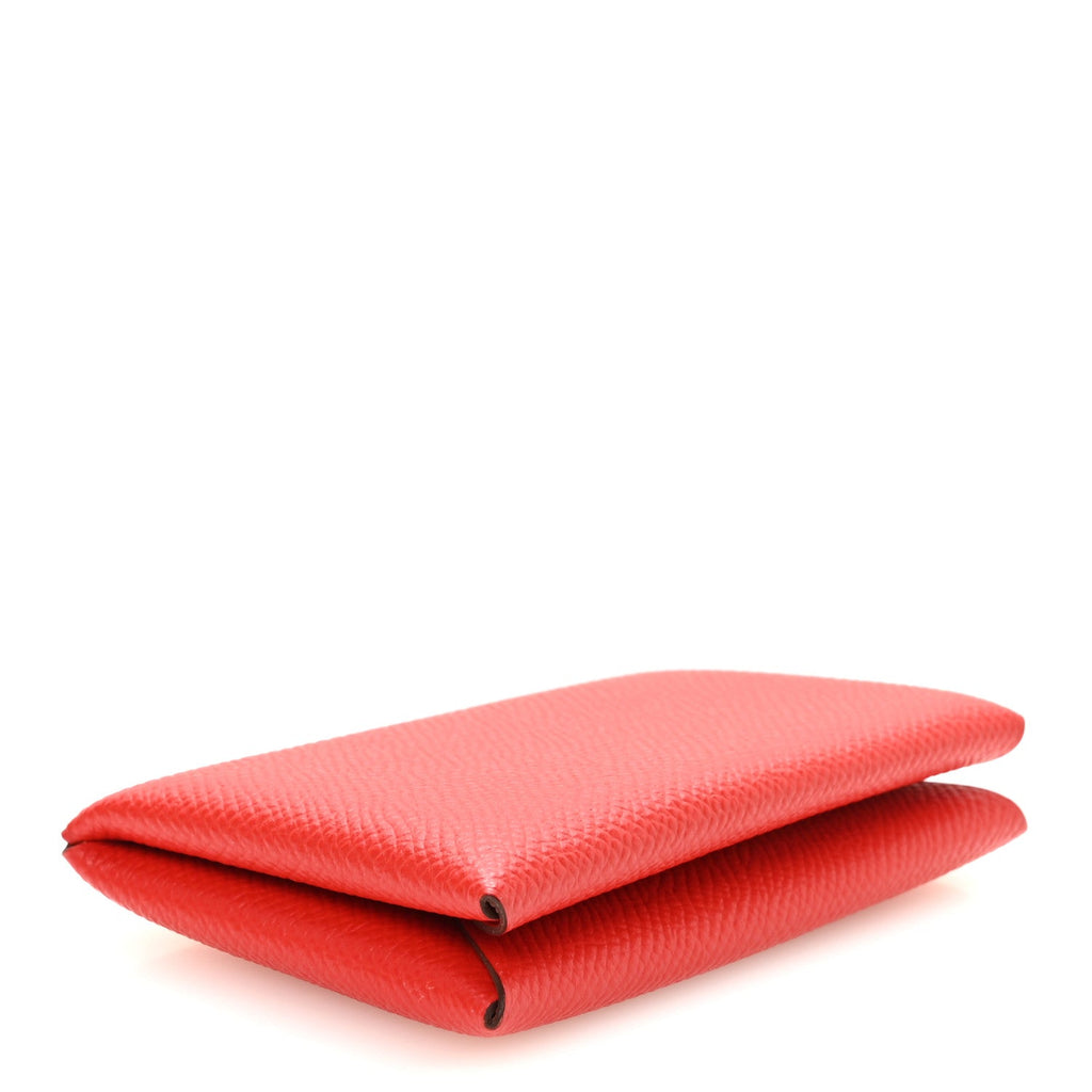 Epsom Calvi Card Case Rouge De Coeur