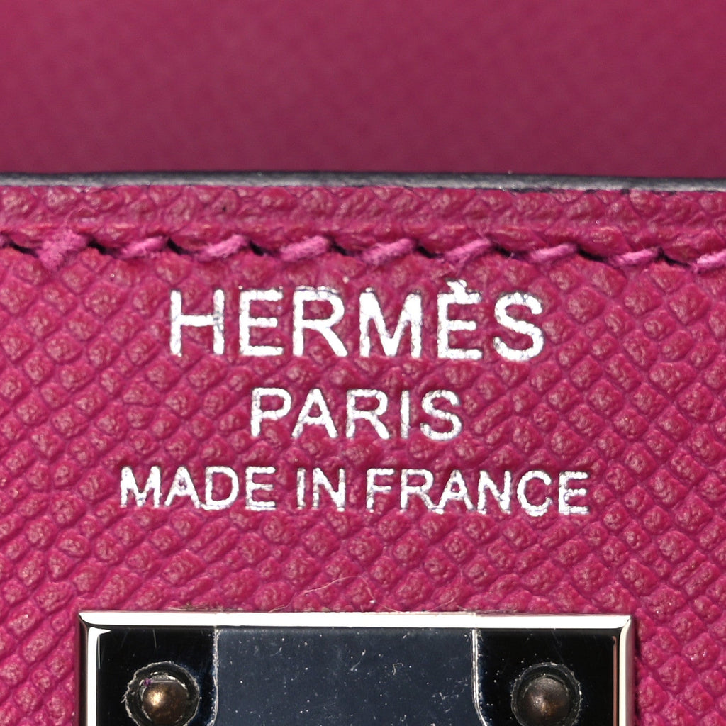 Epsom Verso Kelly Sellier 25 Rose Pourpre Sienne