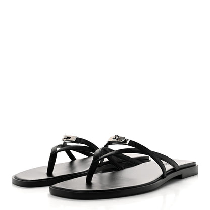 Calfskin Miss Sandals 39 Black