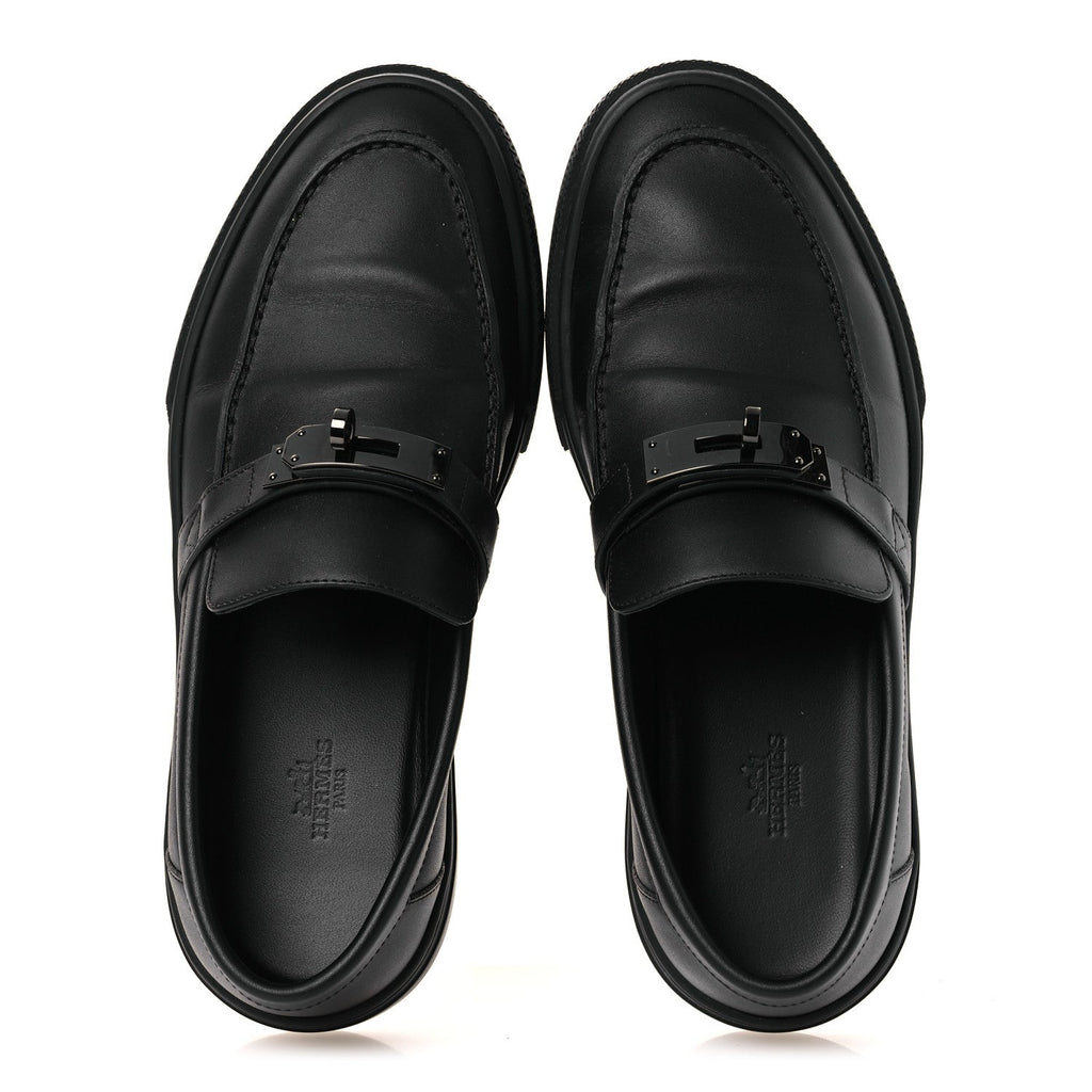 Calfskin Mens Game Slip On Sneakers 40 Black