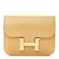 Metallic Chevre Chamkilight Constance Slim Wallet Dore