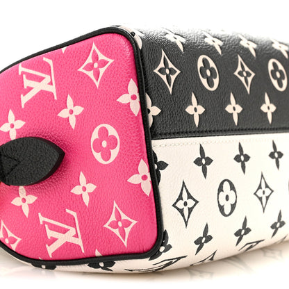 Empreinte Monogram Spring in the City Speedy Bandouliere 20 Black White Pink