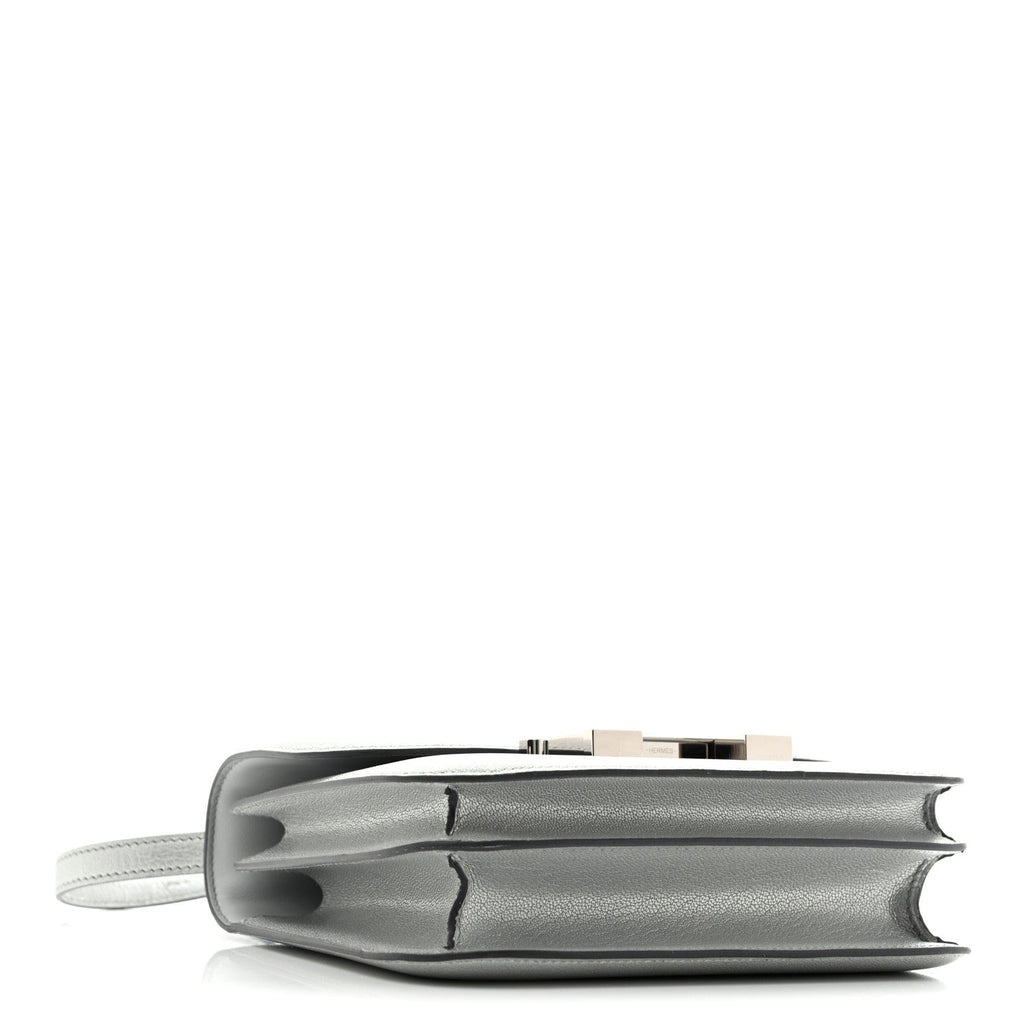 Metallic Chevre Chamkilight Constance 18 Argent