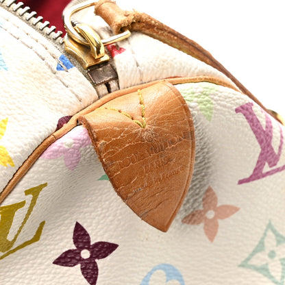 Monogram Multicolor Speedy 30 White
