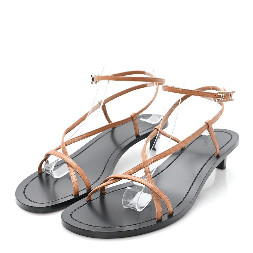Calfskin Muse 40 Sandal 40 Natural