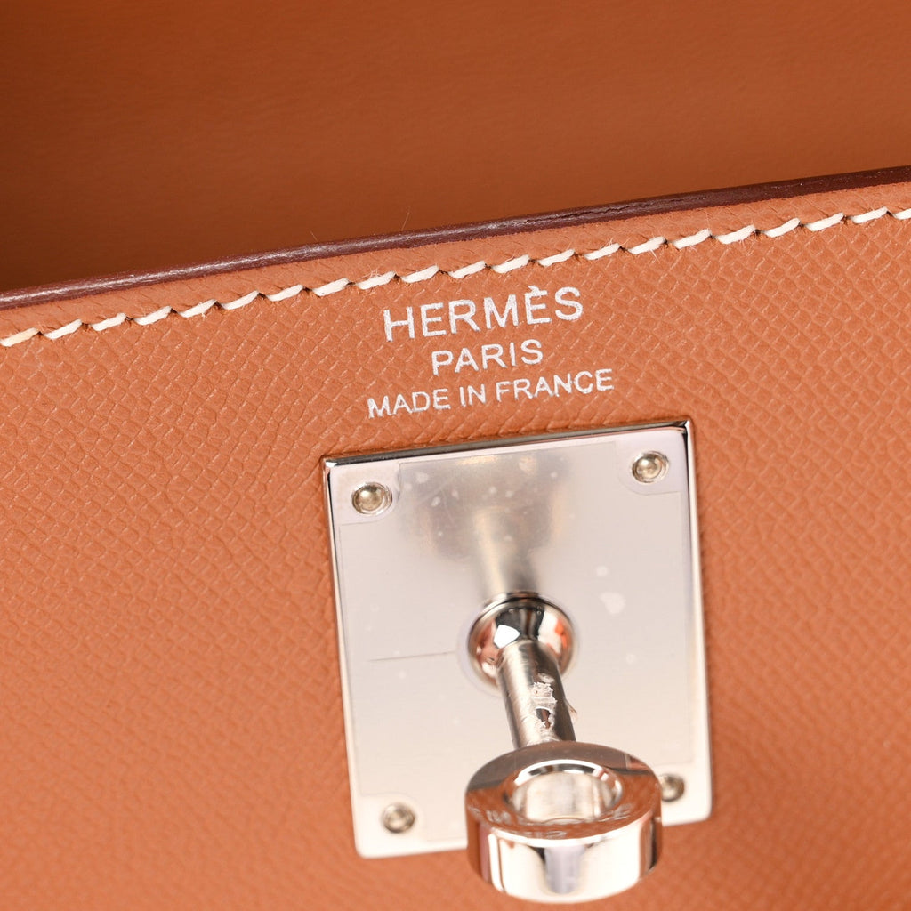 Madame Calfskin Kelly Elan Gold
