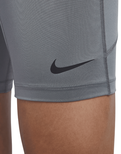 Men's Dri-FIT Fitness Long Pro Shorts :Smoke Grey | Black