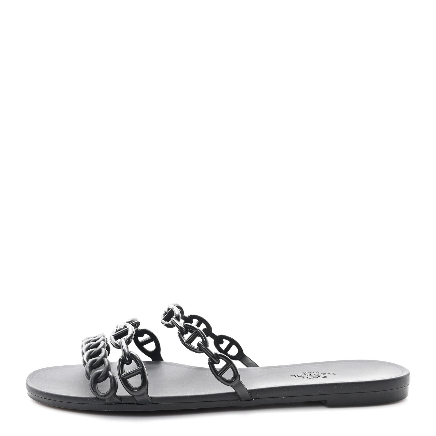 Rubber Chaine d'Ancre Rivage Sandals 38 Black