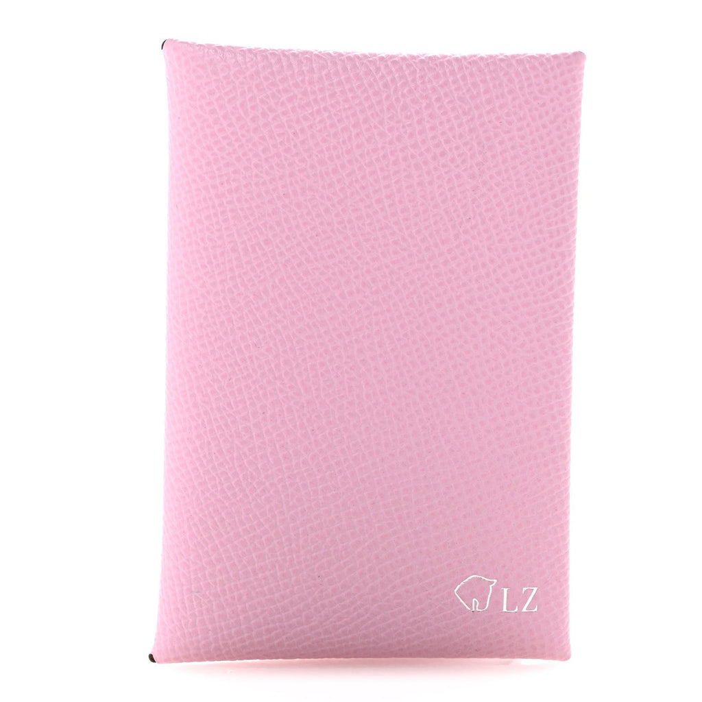 Epsom Horseshoe Calvi Card Case Mauve Sylvestre Rose Azalee