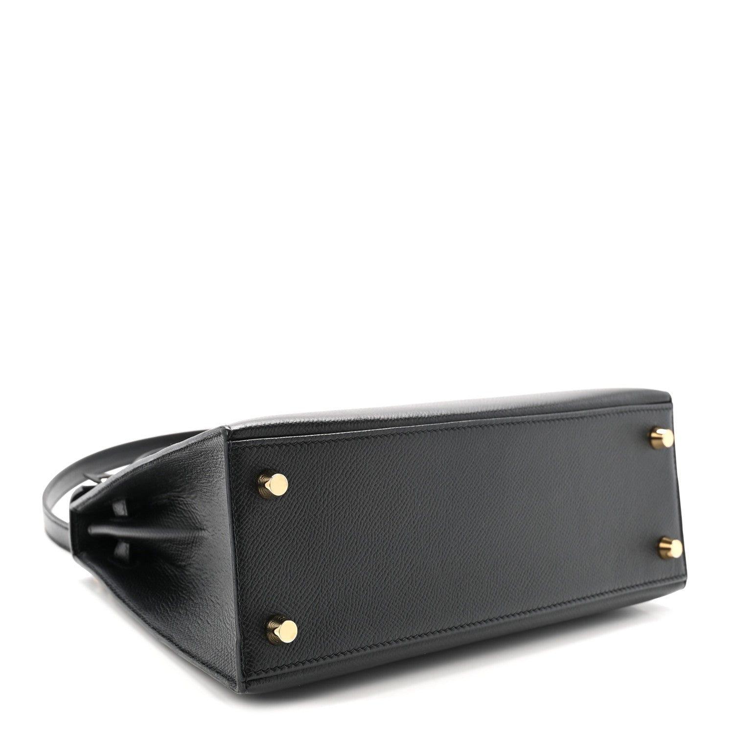 Epsom Horseshoe Kelly Sellier 25 Black Bleu Electrique