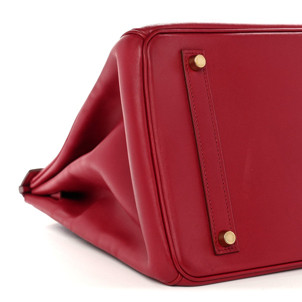 Tadelakt Ghillies Birkin 35 Rubis